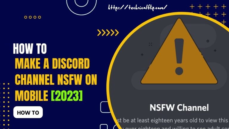 How to Make a Discord Channel NSFW on Mobile [2023]